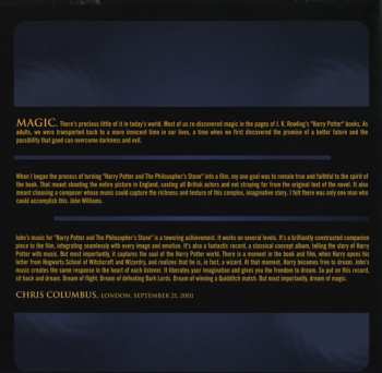 2CD John Williams: Harry Potter And The Philosopher's Stone (Music From And Inspired By The Motion Picture)