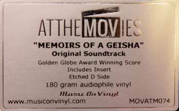 2LP John Williams: Memoirs Of A Geisha (Original Motion Picture Soundtrack)