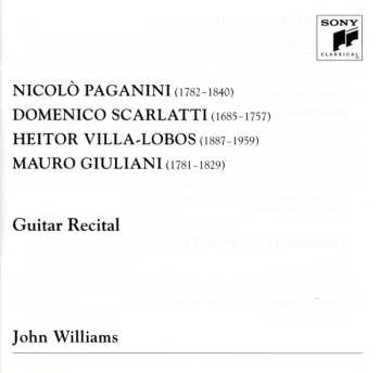 CD Niccolò Paganini: Guitar Recital