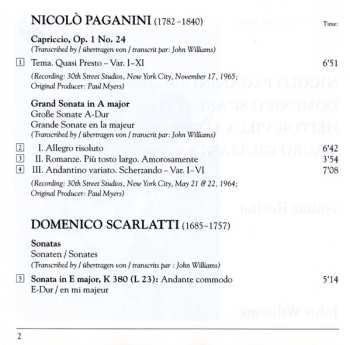 CD Niccolò Paganini: Guitar Recital