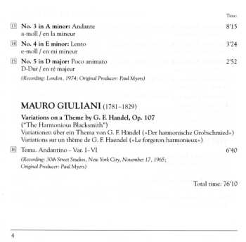 CD Niccolò Paganini: Guitar Recital