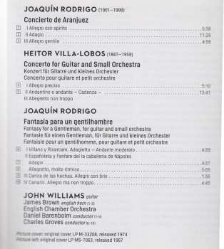 CD Joaquín Rodrigo: Rodrigo / Villa-Lobos: Guitar Concertos