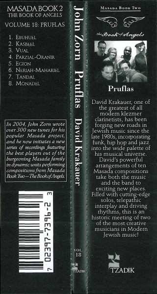 CD John Zorn: Pruflas (Book Of Angels Volume 18)