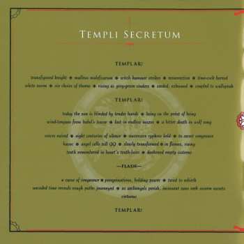 CD John Zorn: Templars - In Sacred Blood