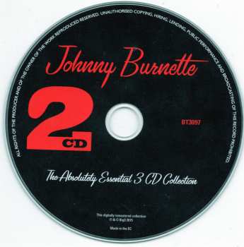 3CD Johnny Burnette: The Absolutely Essential 3 CD Collection
