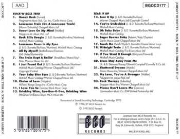 CD The Johnny Burnette Trio: Rock 'N' Roll Trio/Tear It Up