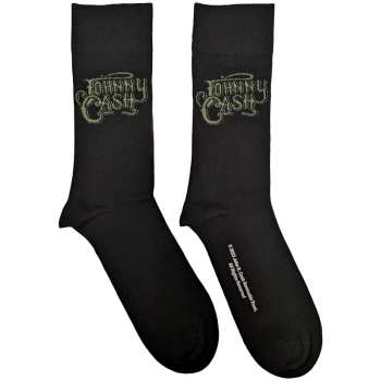 Merch Johnny Cash: Johnny Cash Unisex Ankle Socks: Text Logo (uk Size 7 - 11) 42 - 47