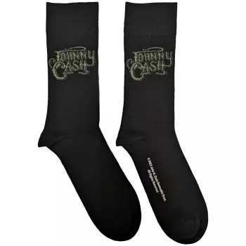 Ankle Socks Text Logo Johnny Cash