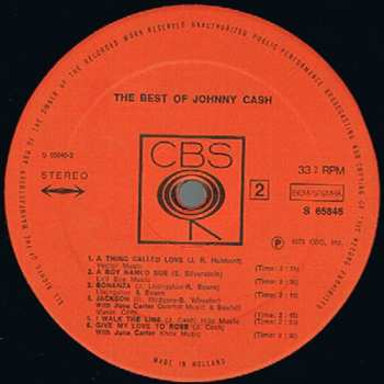 LP Johnny Cash: The Best Of Johnny Cash CLR