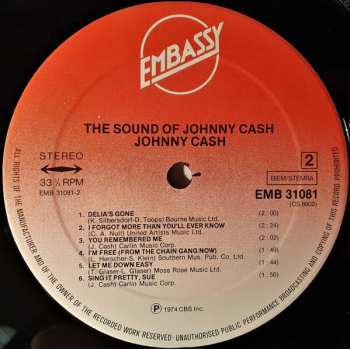 LP Johnny Cash: The Sound Of Johnny Cash