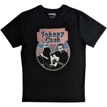 Merch Johnny Cash: T-shirt Walking Guitar & Front On