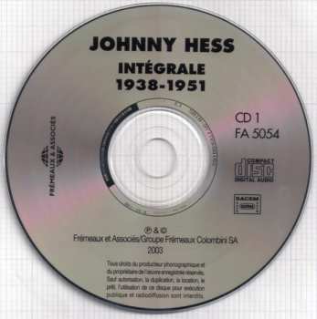 2CD Johnny Hess: Intégrale 1938-1951