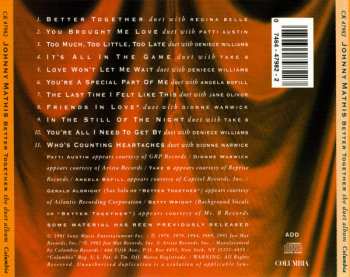 CD Johnny Mathis: Better Together - The Duet Album