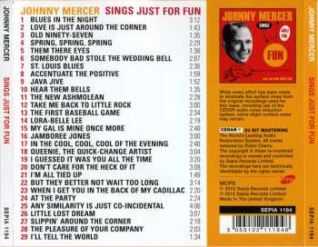 CD Johnny Mercer: Sings Just For Fun