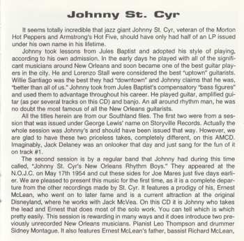 CD Johnny St. Cyr: Johnny St. Cyr
