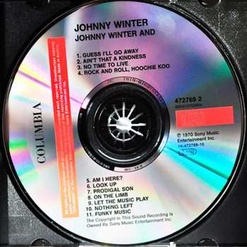 CD Johnny Winter And: Johnny Winter And