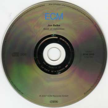 CD Jon Balke: Book Of Velocities