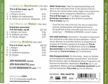 CD Clive Greensmith: Beethoven / Brahms / Weber