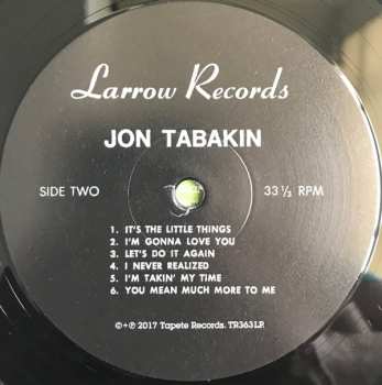 LP/CD Jon Tabakin: Jon Tabakin LTD