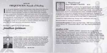 CD Jonathan Goldman: Frequencies: Sounds Of Healing
