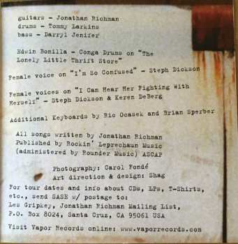 CD Jonathan Richman: I'm So Confused