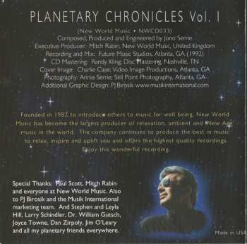CD Jonn Serrie: Planetary Chronicles Vol. 1