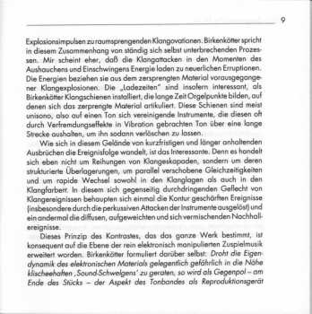 CD Jörg Birkenkötter: Spiel / Abbruch • Wiederholte Annäherung • ... Zur Nähe - Voran