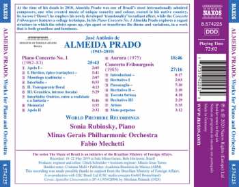 CD Sonia Rubinsky: Almeida Prado: Works For Piano And Orchestra