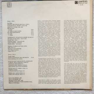 LP Josef Berg: Sextet / Scherzo Melancolico