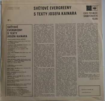 LP Josef Kainar: Světové Evergreeny S Texty Josefa Kainara
