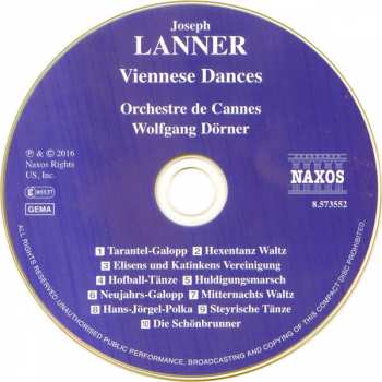 CD Josef Lanner: Viennese Dances