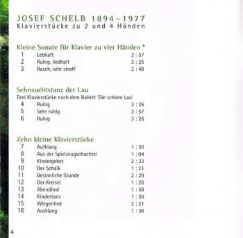 CD Josef Schelb: Klavierstücke Zu 2 Und 4 Händen