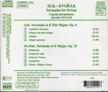 CD Antonín Dvořák: Serenades For Strings