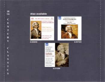 CD Joseph Boulogne, Chevalier De Saint-Georges: Six Concertante Quartets