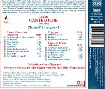 CD Joseph Canteloube: Chants D'Avergne 2