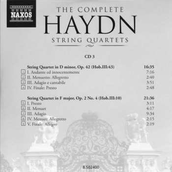 25CD/Box Set Joseph Haydn: The Complete String Quartets