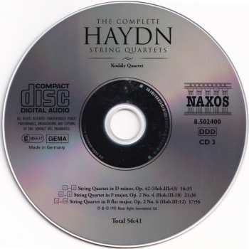 25CD/Box Set Joseph Haydn: The Complete String Quartets
