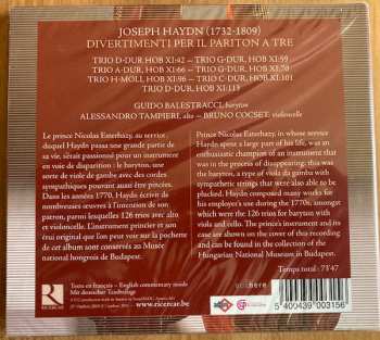 CD Joseph Haydn: Divertimenti Per Il Pariton a Tre