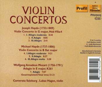 CD Wolfgang Amadeus Mozart: Violin Concertos