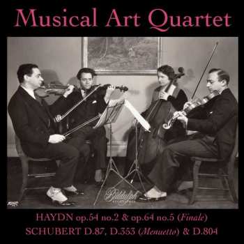 CD Franz Schubert: Op.54 No.2 & Op.64 No.5 (Finale) / D.87, D.353 (Menuetto) & D.804