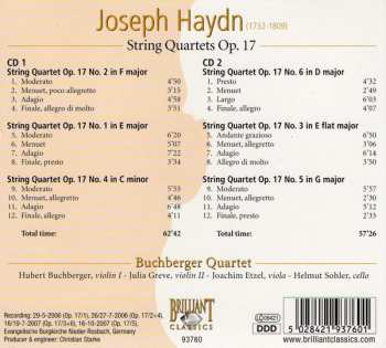 2CD Joseph Haydn: String Quartets Op. 17