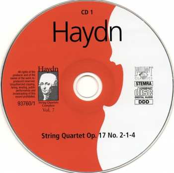 2CD Joseph Haydn: String Quartets Op. 17