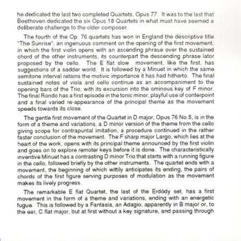 CD Joseph Haydn: String Quartets Op. 76 (No. 4 "Sunrise" • No. 5 • No. 6)