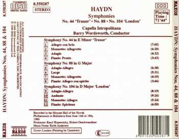 CD Joseph Haydn: Symphonies (No. 44 'Trauer' / No. 88 / No. 104 'London')