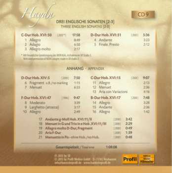9CD/Box Set Joseph Haydn: The Piano Sonatas = Die Klaviersonaten