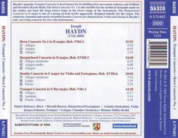 CD Joseph Haydn: Trumpet Concerto • Horn Concerto No. 1 • Double Concerto • Harpsichord Concerto