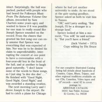 CD Joseph Spence: Bahamian Guitarist: Good Morning Mr. Walker