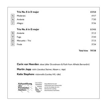 CD Karin Van Heerden: 6 Trios For Oboe, Violin And Violoncello