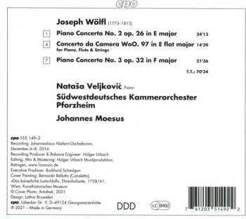 CD Südwestdeutsches Kammerorchester: Three Piano Concertos