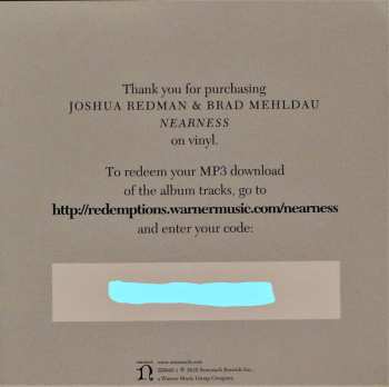 2LP Joshua Redman: Nearness